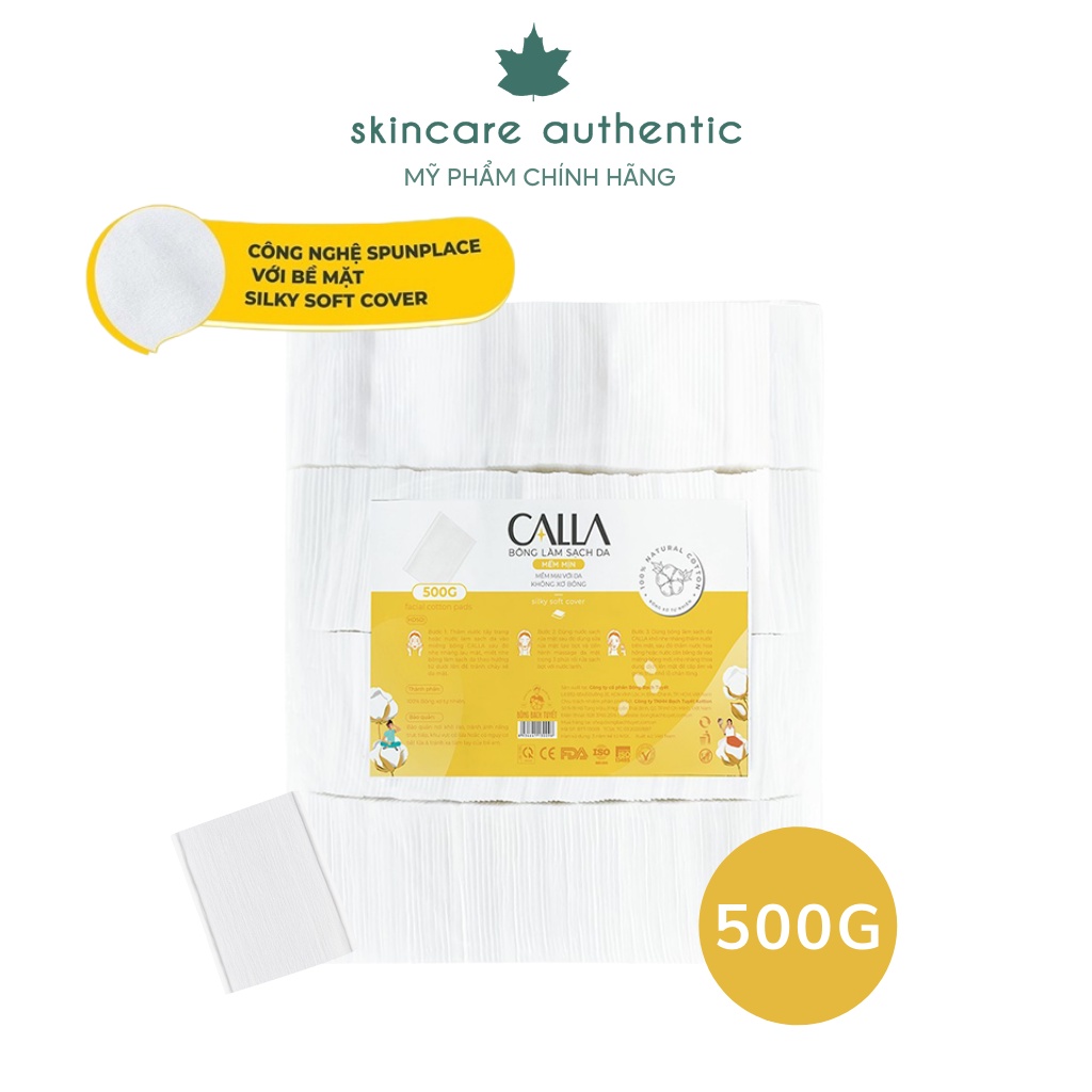 Bông Tẩy Trang Làm Sạch Da Bông Bạch Tuyết Calla Mềm Mịn Sạch Sâu 500Gr 1Kg