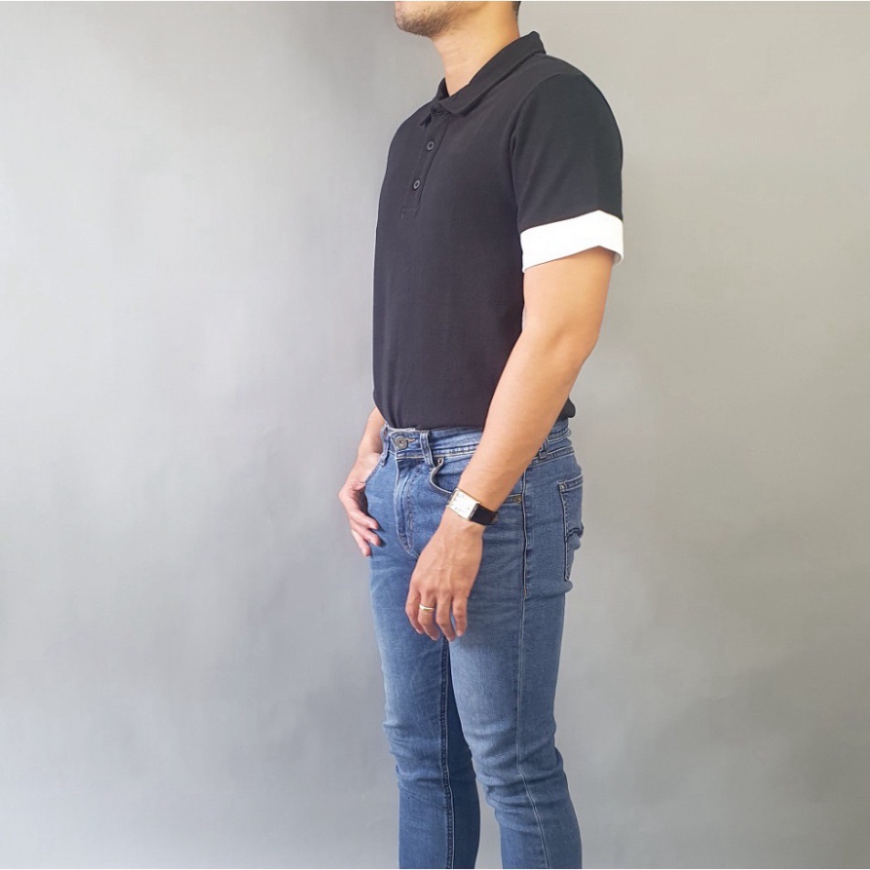 Áo Thun Nam Tay Ngắn | Áo Phông Nam Tay Lỡ Cổ Đứng Thời Trang Cao Cấp A02-04 | BigBuy360 - bigbuy360.vn