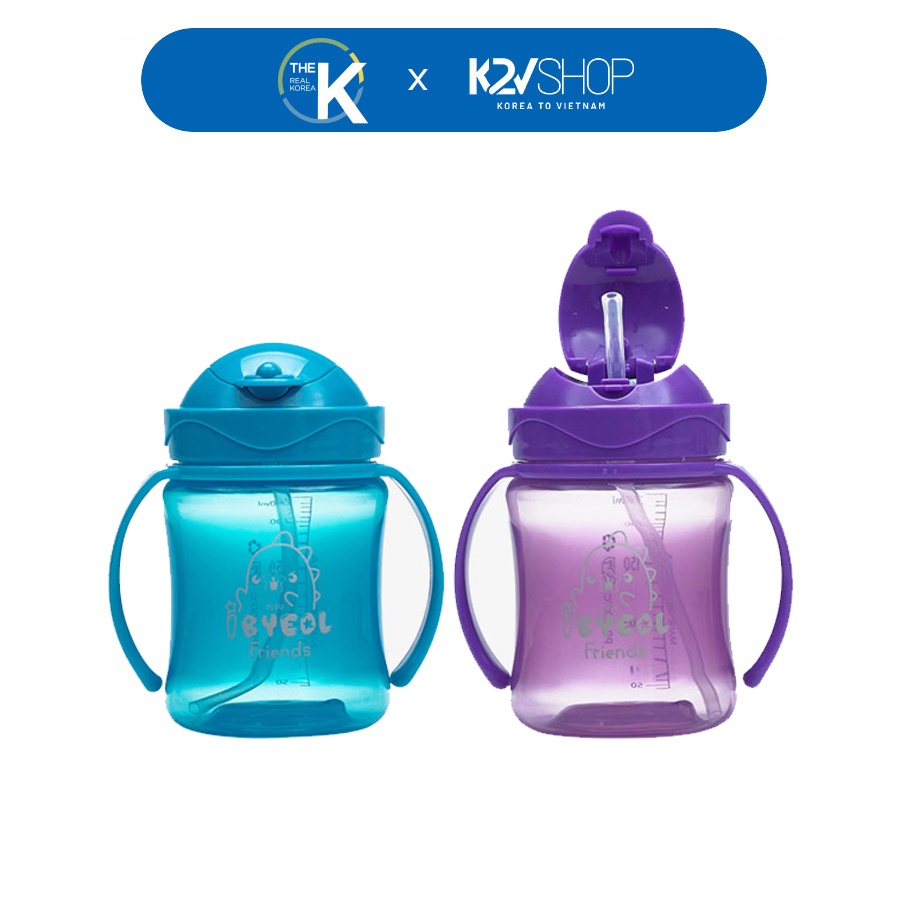 Cốc Ống Hút IBYEOL Friends Flip Color One Touch 250ml