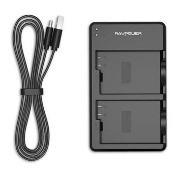 Sạc nhanh pin Nikon EN-EL15 hãng  Ravpower RP-P057 + Cáp sạc