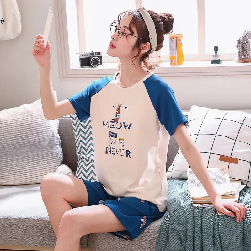 Bộ Quần Áo Ngủ Nữ Thoáng Mát, Thoải Mái Với Họa Tiết Đẹp Nhiều Màu Có Các Size M, XL, 2XL, 3XL SHOP HAMI AN01