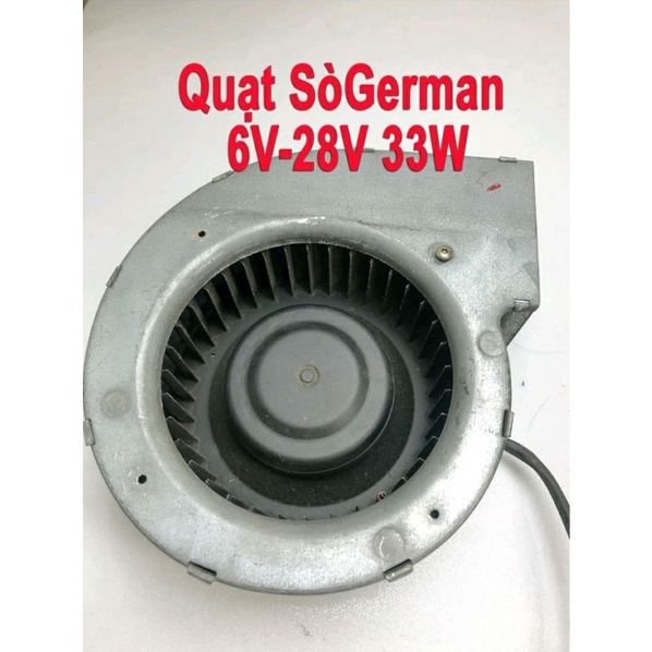 Quạt Sò Ebm (German) 6v-28v 33W cũ , quạt mạnh. êm. bền. hút khóii, hút mùi