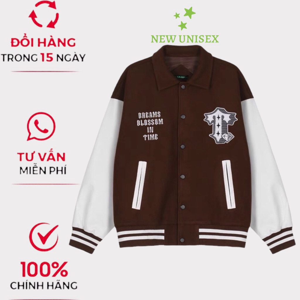 Áo Khoác Bomber Nam Nữ Fom Rộng Dày Đẹp IN Họa Tiết Bài Phối Tay Trắng Hot Trend