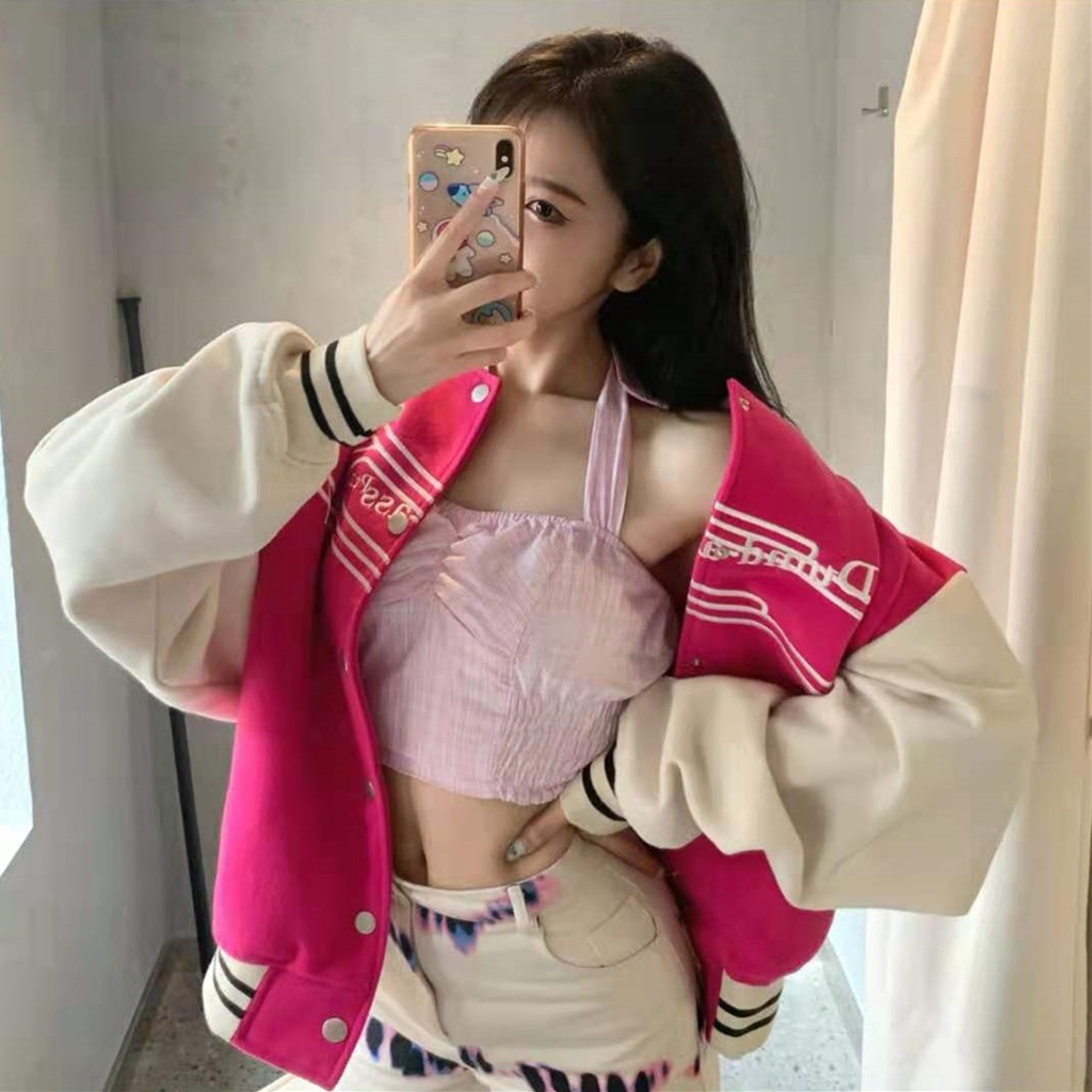 Áo Khoác nam bomber In Họa Tiết Cổ Điển fashion new áo khoác bóng unisex chày nữ Hàn Quốc top áo dài tay bigsize jacket