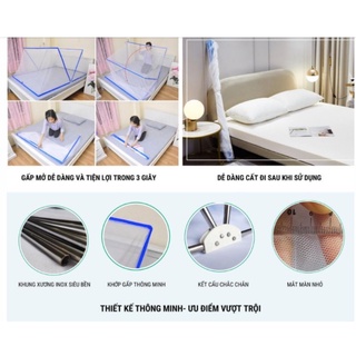 Màn gập thông minh chống muỗi siêu bền - Siệu tiện dụng - Siêu chắc chắn - Gấp gọn 3s