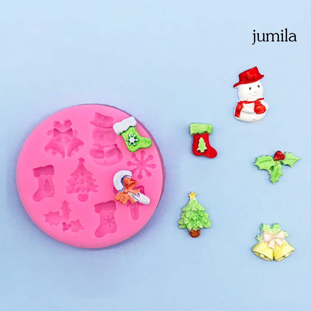 Khuôn Silicon Cấp Thực Phẩm Làm Bánh Cupcake Trang Trí Giáng Sinh