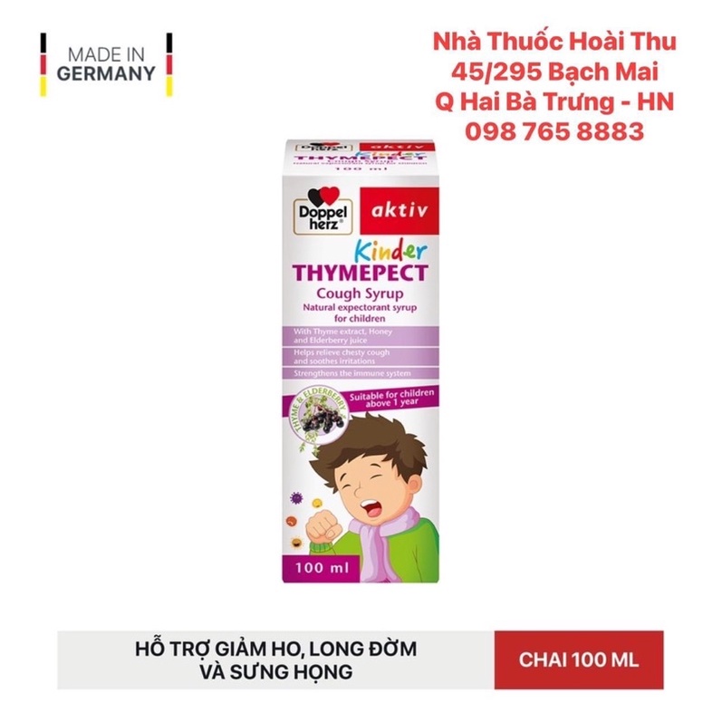 DoppelHerz Kinder Thymepect - Siro giảm ho ,long đờm,giảm sưng họng