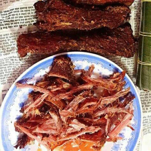 Thịt lợn gác bếp nhà làm gói 650gr