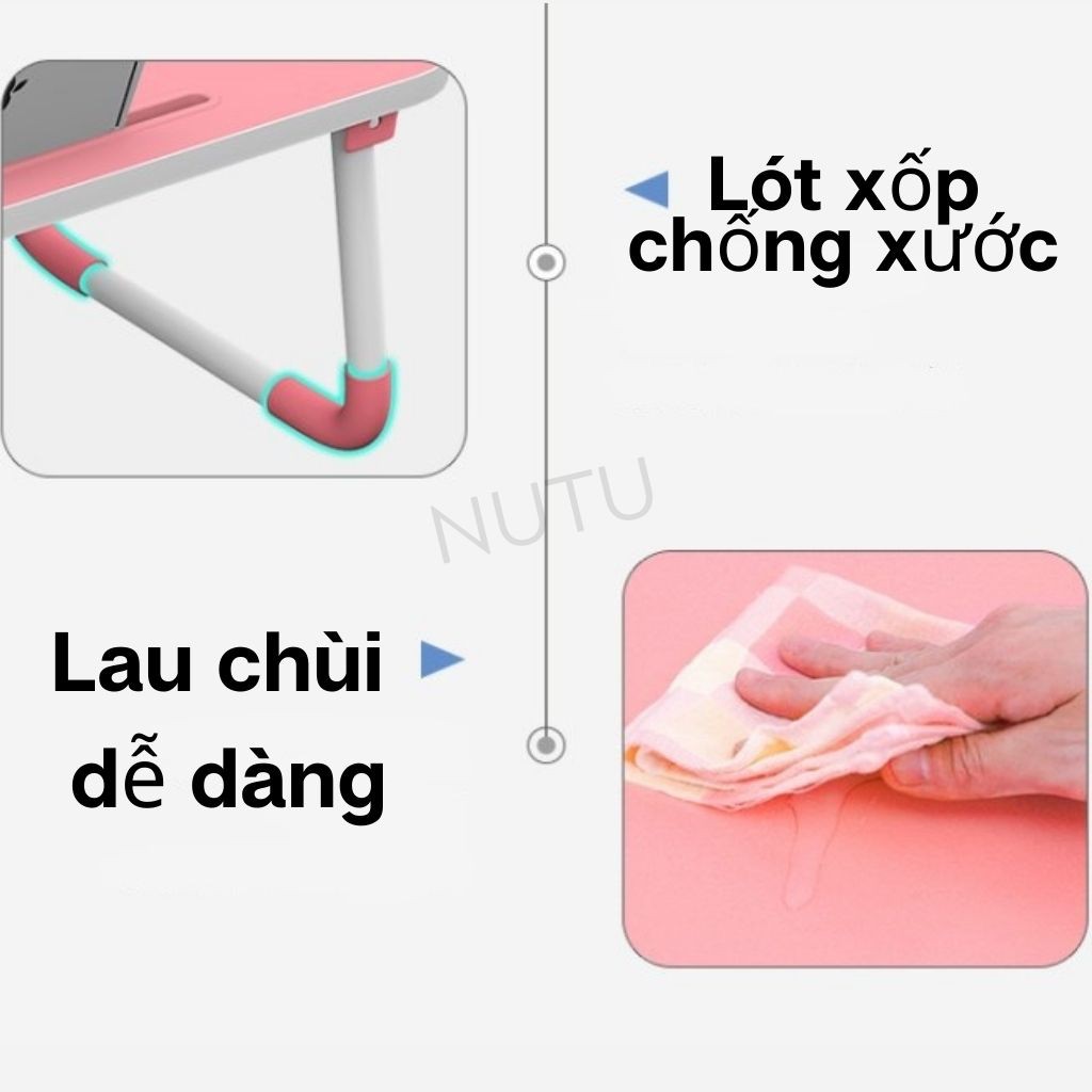 Bàn Học Gấp Gọn Thông Minh Thiết Kế Kiểu Mới Có Khe Để Ipad