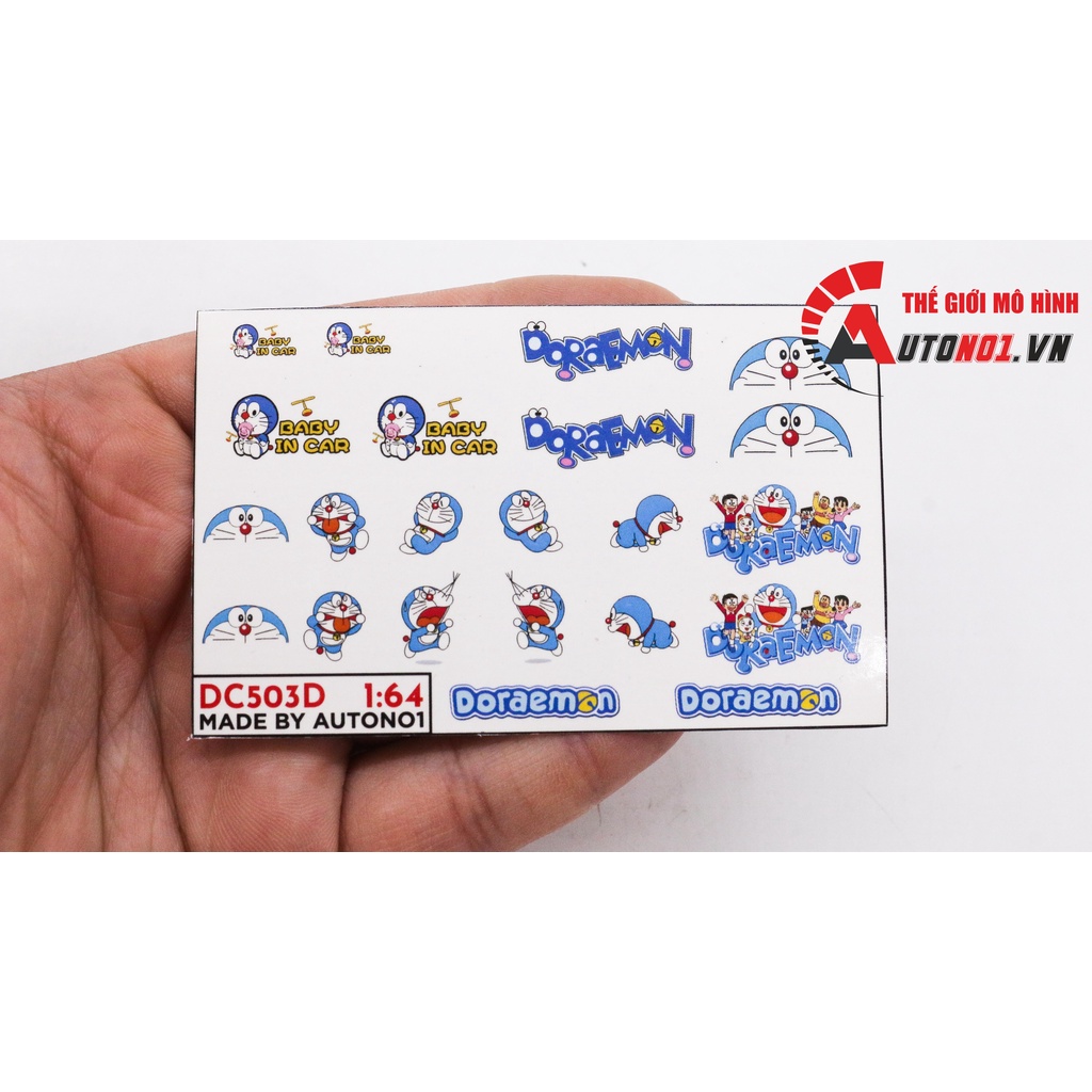 DECAL NƯỚC HÃNG COCA COLA - PEPSI - PIKACHU - REDBULL- DOREMON CHO XE 1:64 AUTONO1 DC503