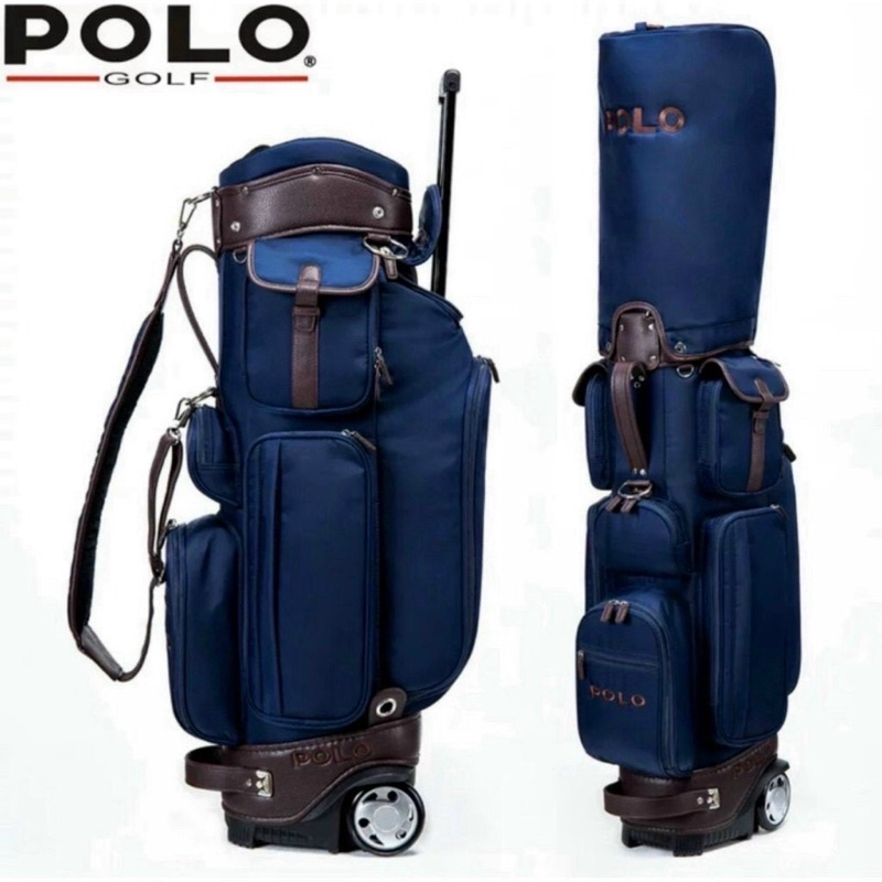 Túi Gậy Golf Bánh Xe Kéo Chính Hãng Polo Chống Nước, Tiện Lợi