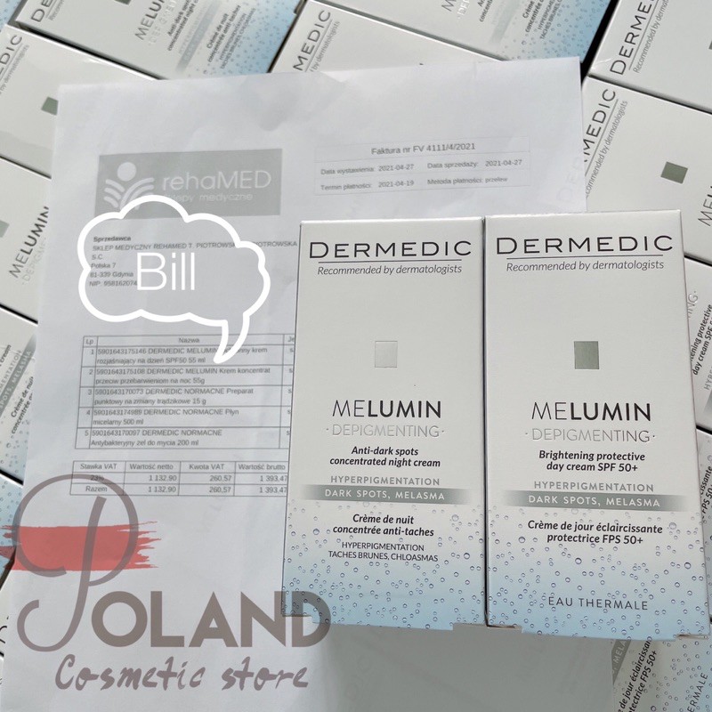 Kem dưỡng trắng da, làm đều màu da, mờ thâm nám dành cho da sạm nám Melumin 50ml