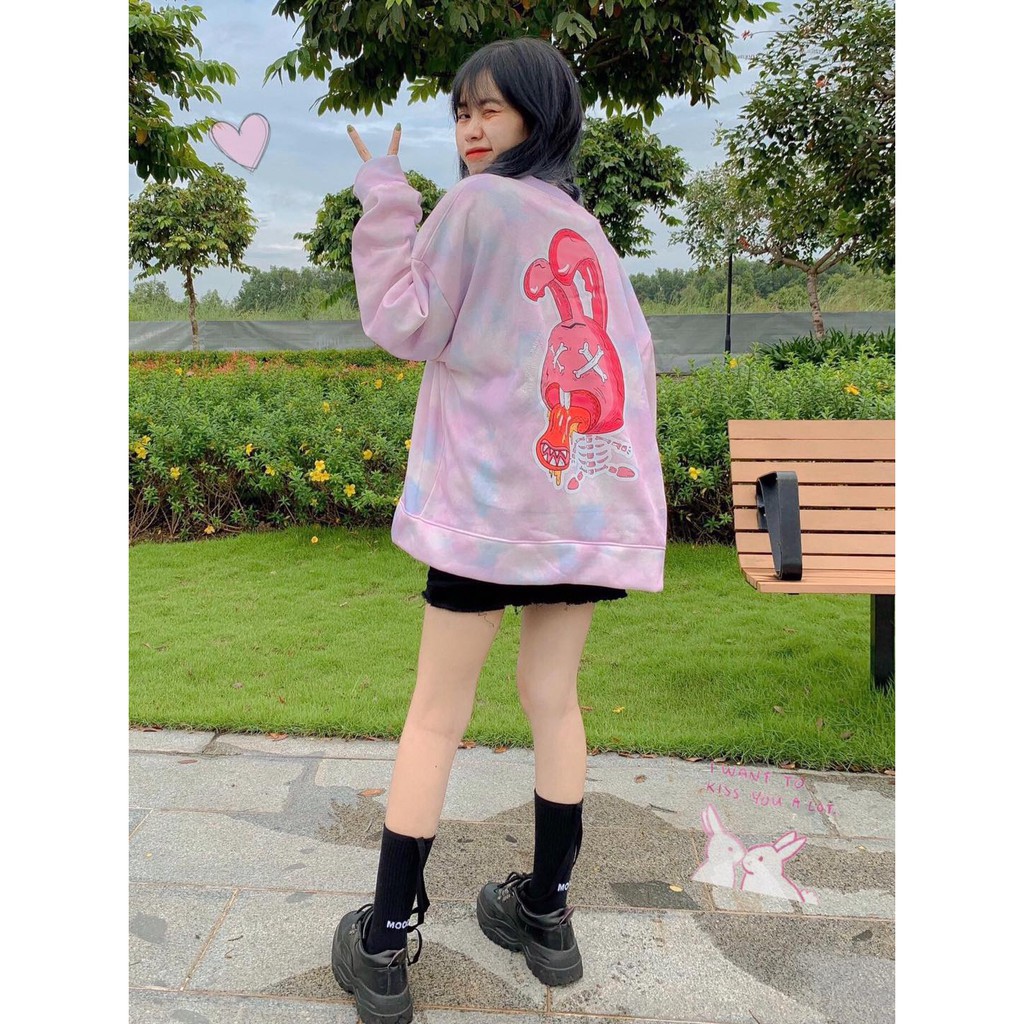 Áo Khoác Cardigan Loang Màu In Hoạt Hình Dáng Rộng Unisex Nam Nữ- Cardigan 3D - KC01 | BigBuy360 - bigbuy360.vn