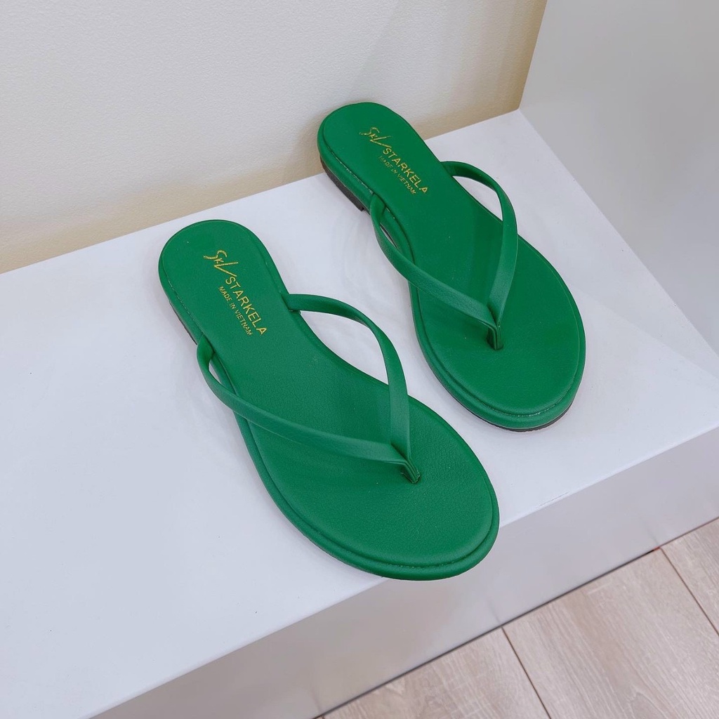 Dép kẹp màu siêu xinh đế xẹp chất da mềm mịn đi êm - Chị Chảnh Store