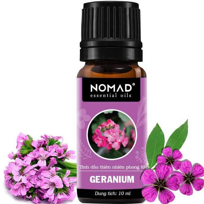 Tinh Dầu Thiên Nhiên Nguyên Chất 100% Hương Phong Lữ Nomad Essential Oils Geranium