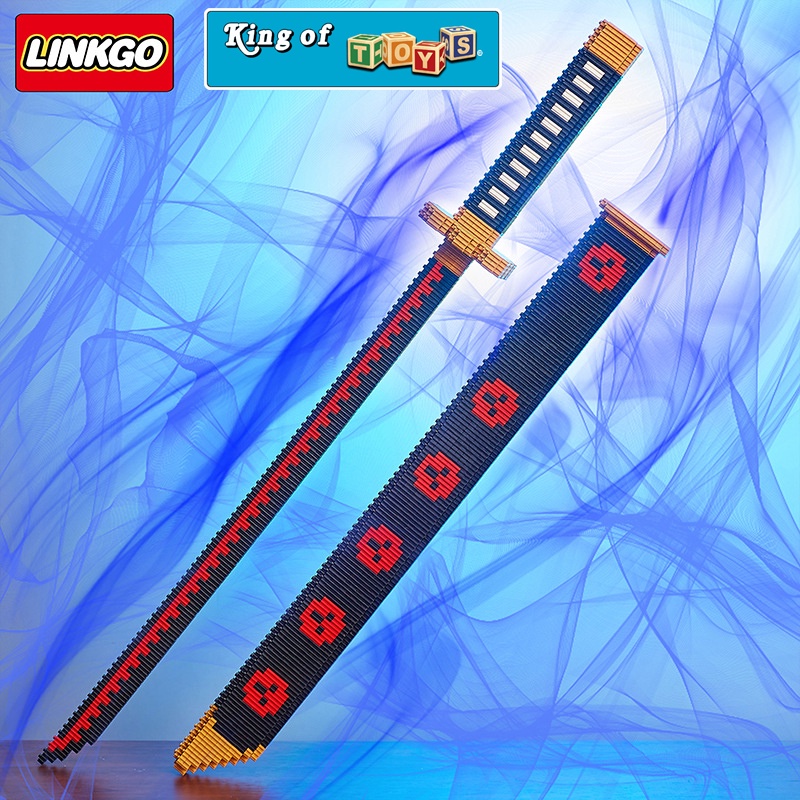 Đồ Chơi Lắp Ráp Xếp Hình LINKGO XINZ Mô Hình Thanh Kiếm Kimetsu no yaiba, Zoro One Piece - KING OF TOYS