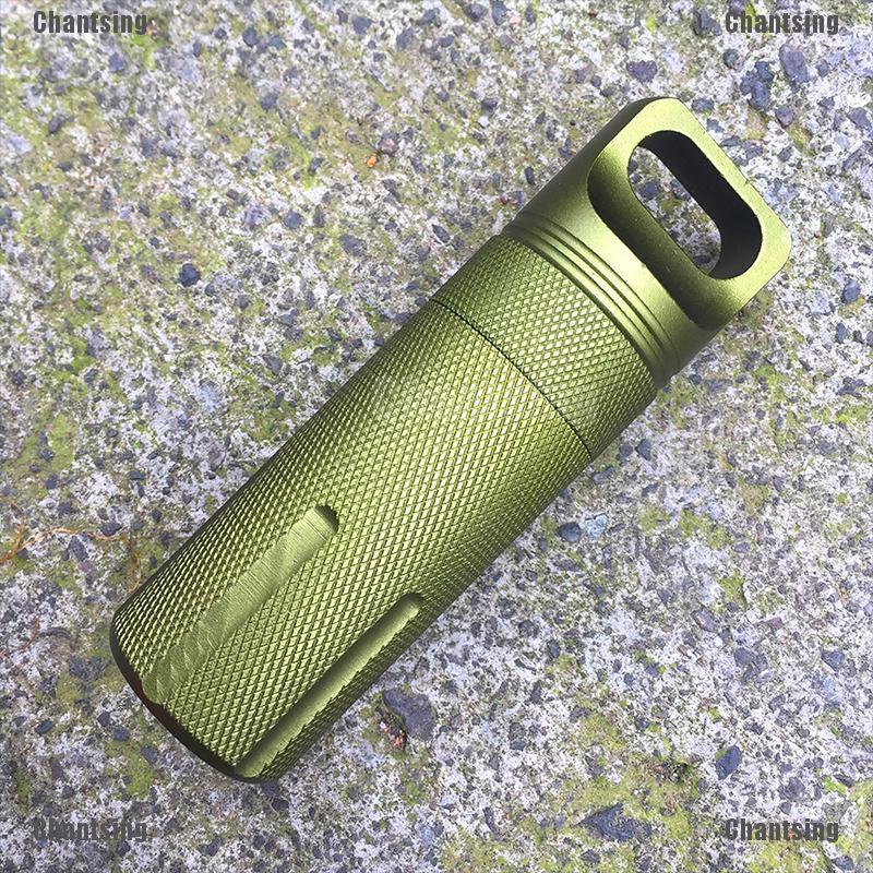 Chantsing Mini EDC Box Outdoor Survival Waterproof Tank Medicine Pill Camping Bottle