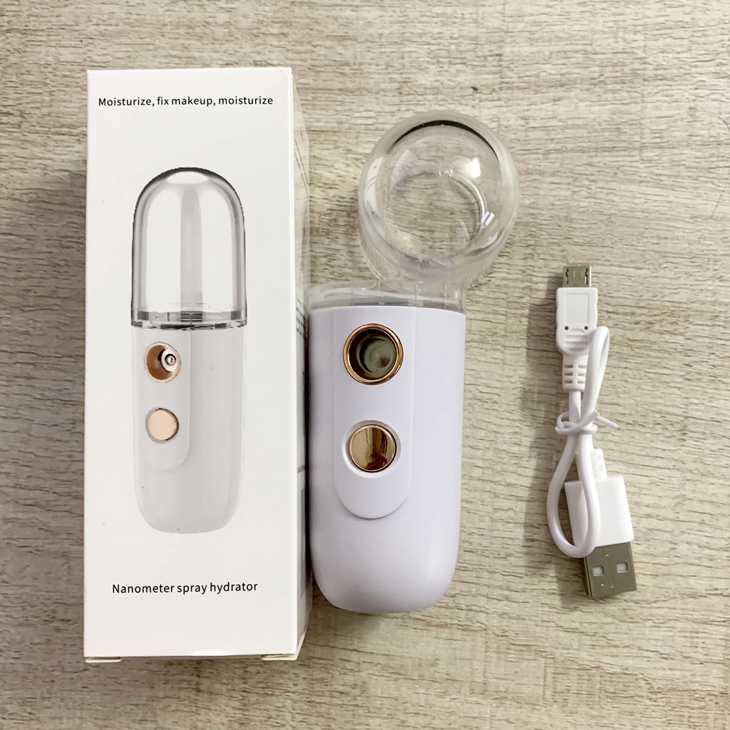 Máy Phun Sương Cầm Tay Tạo Ẩm Nano, Máy Xông Mặt Mini Spa Giá Rẻ, Xông Tinh Dầu Xịt Khoáng Cấp