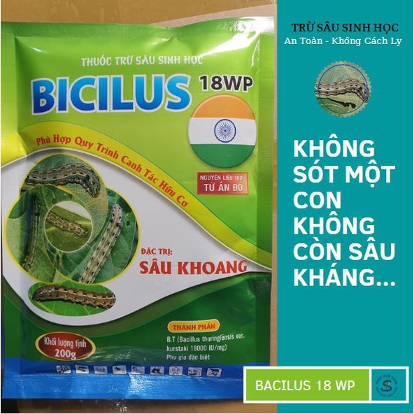 BICILUS 18WP Chế Phẩm Trừ Sâu Ăn Lá, Sâu Khoang, Sâu Đục Quả