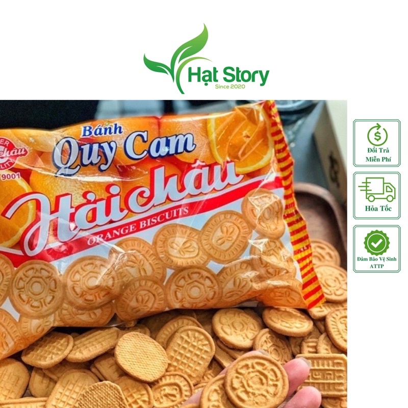 1 Gói Bánh Quy Cam Hải Châu 130 gr Thơm Ngon Bổ Rẻ