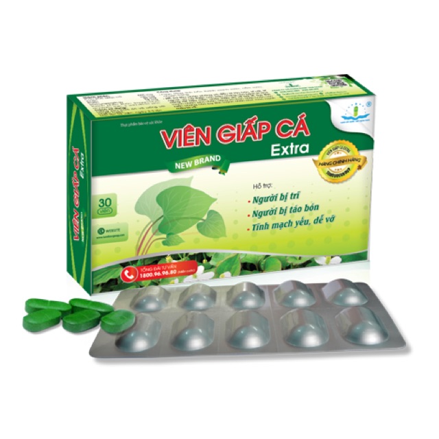 VIÊN GIẤP CÁ extra - Viên uống hỗ trợ điều trị Trĩ và táo bón | BigBuy360 - bigbuy360.vn