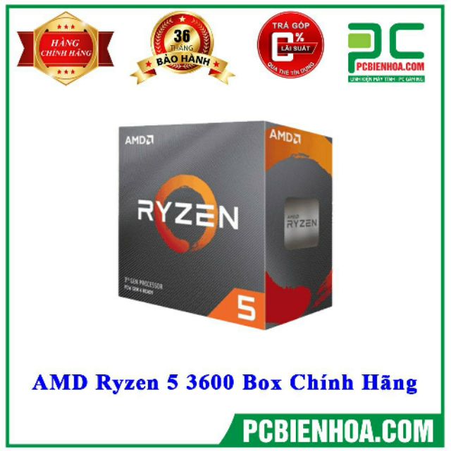 Bộ vi xử lý AMD RYZEN 5 3600 /36MB /3.6GHZ /6 NHÂN 12 LUỒNG New Box chính hãng