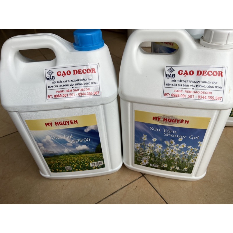 Dầu gội sữa tắm mỹ nguyên Can 10l cho nhà nghỉ , khách sạn