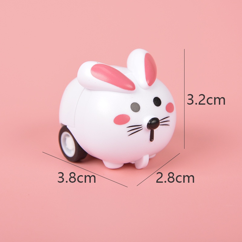 Đồ chơi xe kéo lùi HYG Toys hình thú vật hoạt hình đáng yêu cho bé