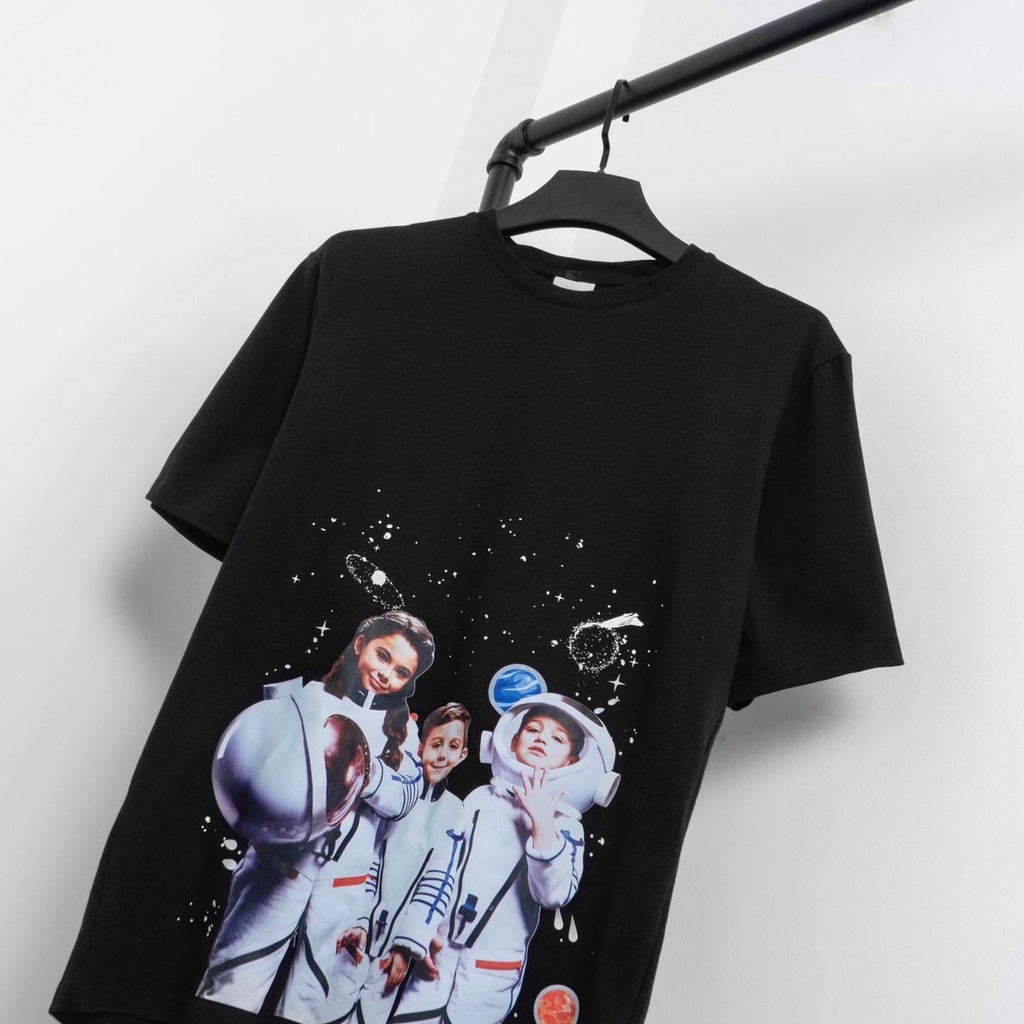 [Mã SKAMSALE8 giảm 10% đơn 200K] Áo thun tay lỡ ADLV 3 Phi Hành Gia MSW Town, áo thun cotton nam nữ unisex