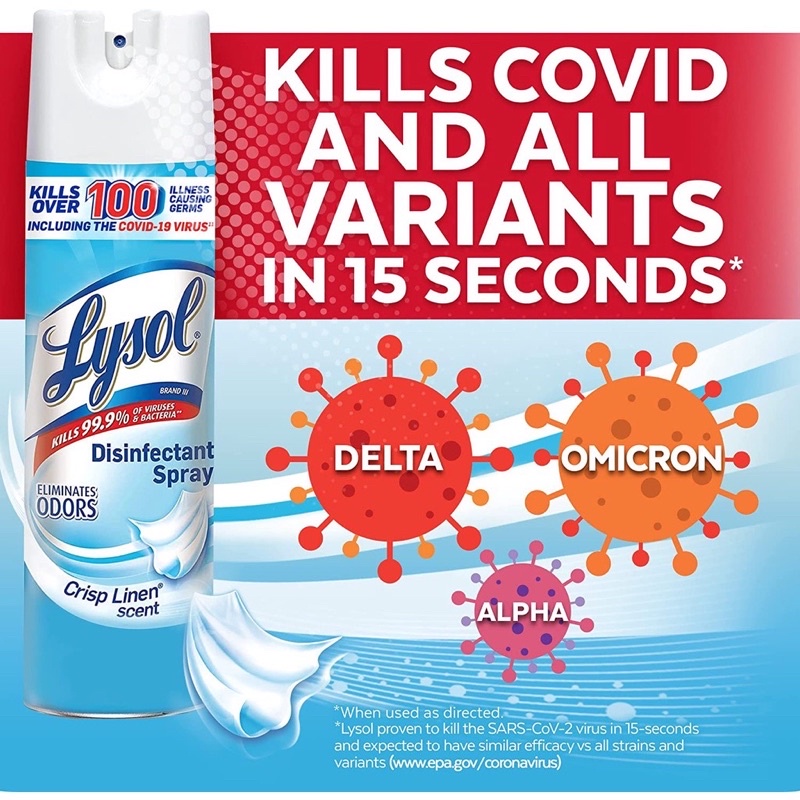 Chai xịt diệt khuẩn Lysol