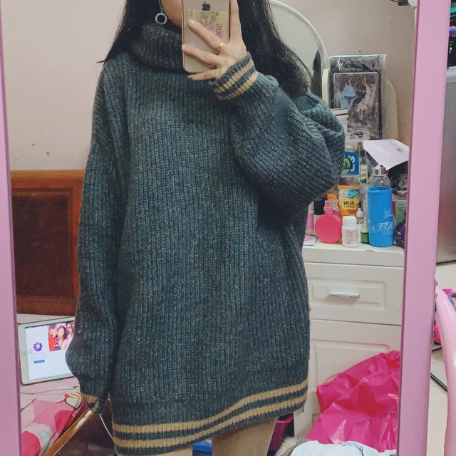 Áo len cồ lọ zara