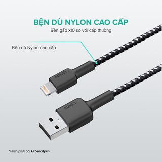 Cáp Lightning Aukey CB-AL1 MFi 1.2m