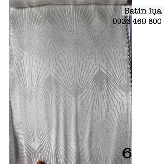 Vải may áo dài satin lụa hoa văn đẹp mềm mịn