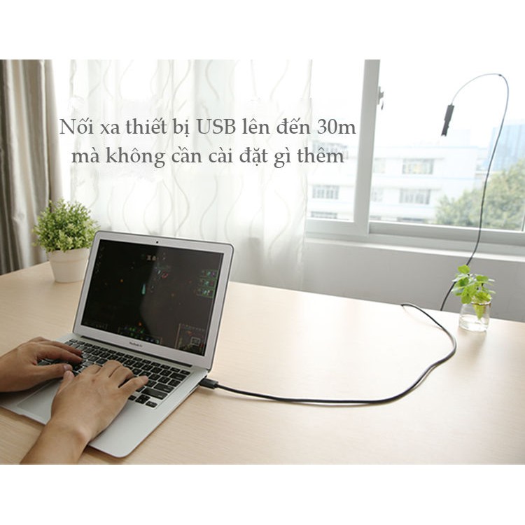 Dây USB 2.0 nối dài Active có CHIP, dài từ 5-30m UGREEN US121 - Hàng phân phối chính hãng - Bảo hành 18 tháng