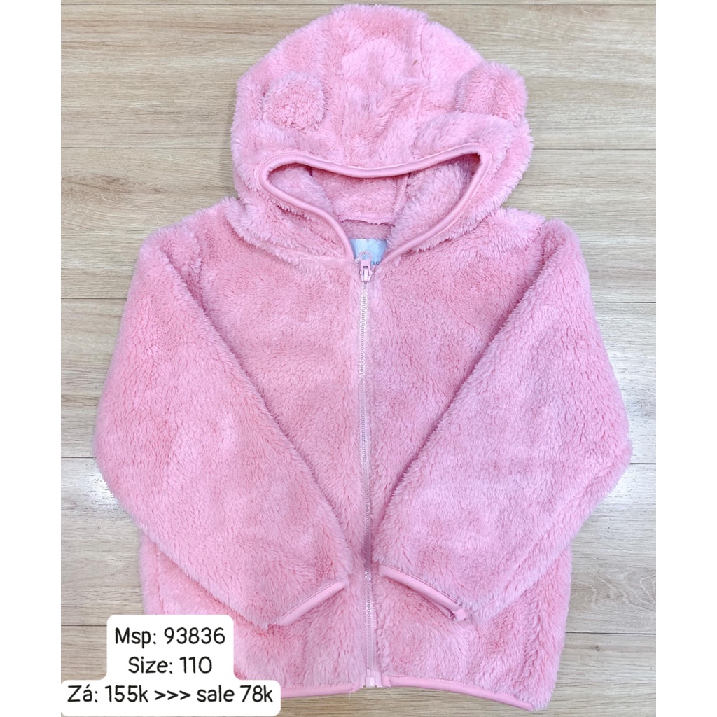 Áo khoác mũ lông gấu