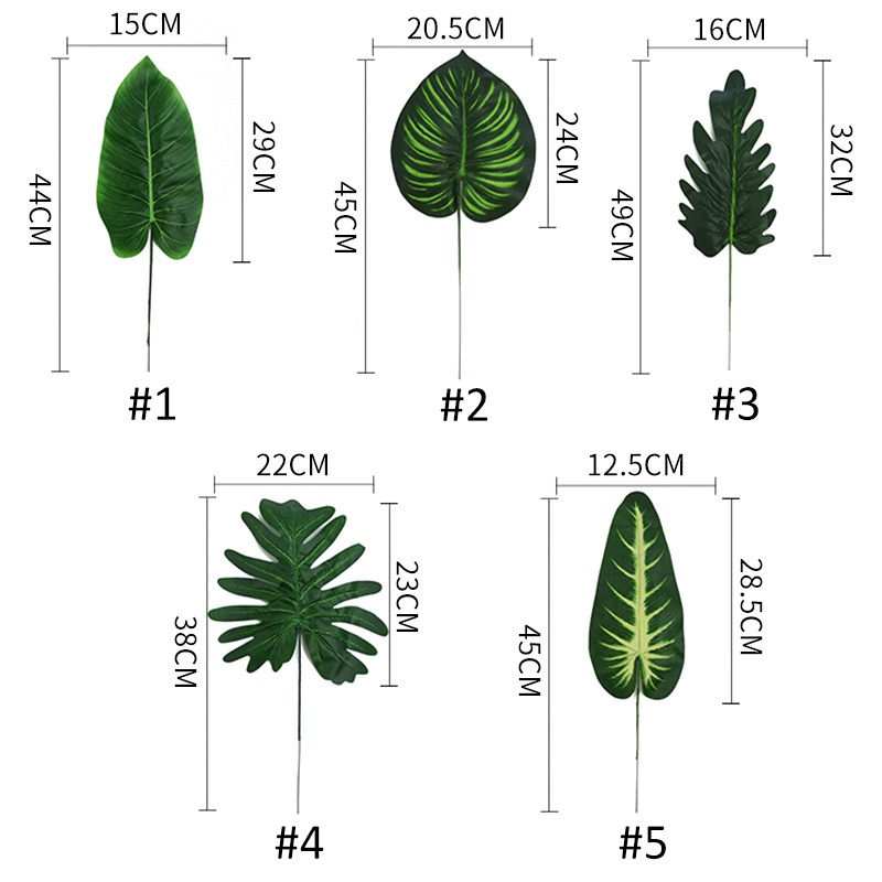 Lá Cây Giả Trang Trí Nội Thất Theo Phong Cách Bắc Âu