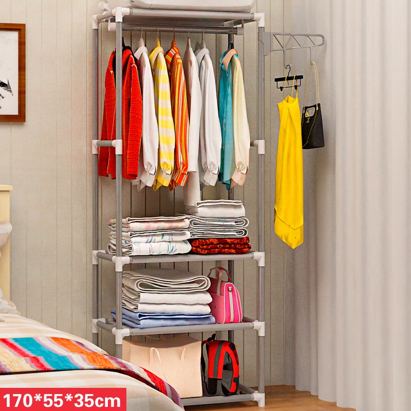 Giá treo quần áo thời trang  MB HOME hình chữ L, H Kệ treo quần áo có tầng để giày dép