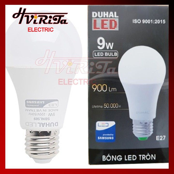 Bóng đèn Led Duhal 3W 5W 7W 9W ⚡ BH 12 THÁNG ⚡ Đèn Led tròn Không chứa thủy ngân an toàn cho người sử dụng