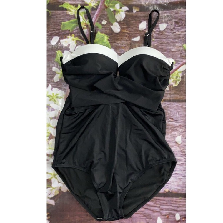 Bikini Liền Thân Gọng Đen Viền Trắng bikni129k | BigBuy360 - bigbuy360.vn