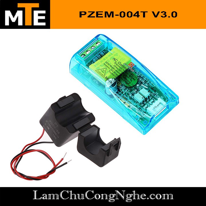 Công tơ điện tử đa năng PZEM-004T AC 220V 100A giao tiếp UART Đo điện áp, dòng điện, công suất thiết bị