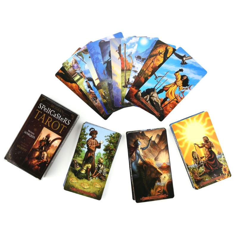 Bộ bài tarot 78 lá Modern Spellcaster's tiếng anh trò chơi dành cho gia đình/tiệc tùng