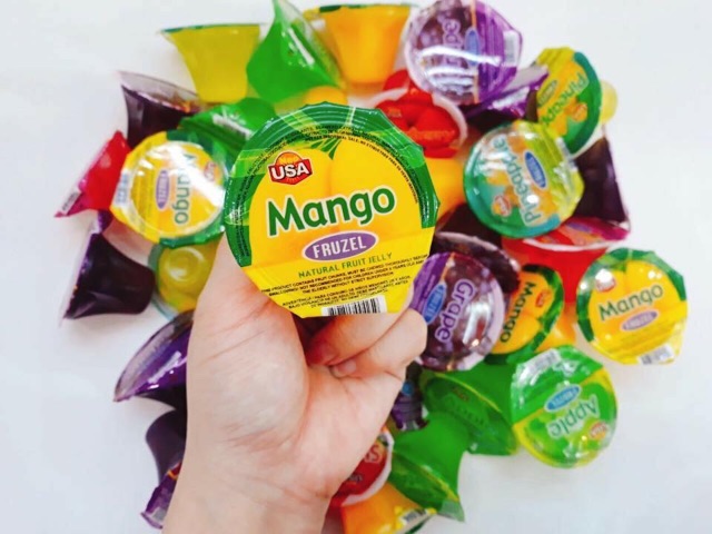 🍏🍇 Rau Câu Trái Cây Fruzel Assorted Natural Fruit Jelly 1450g của Mỹ