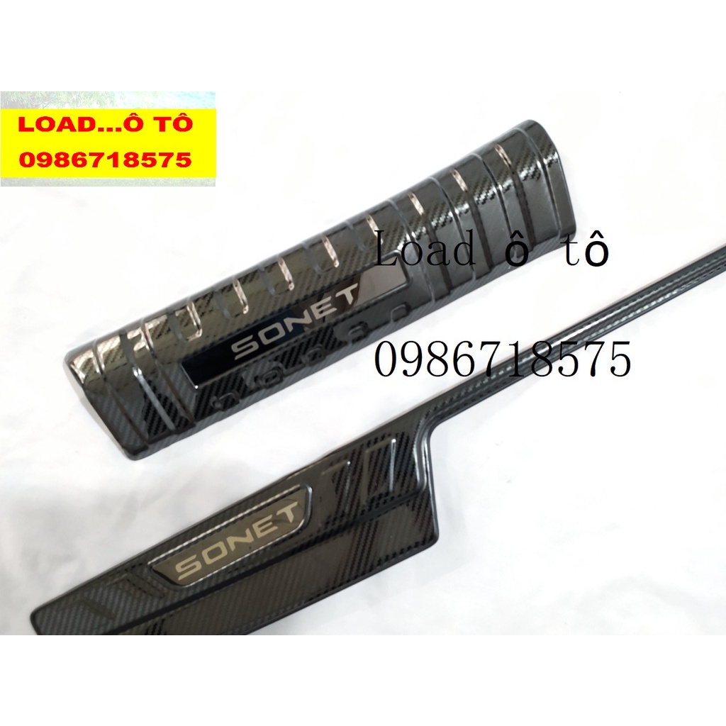 Chống Trầy Cốp Carbon Trong, Ngoài Xe KIA SONET 2022-2024 Mẫu Carbon Cao Cấp