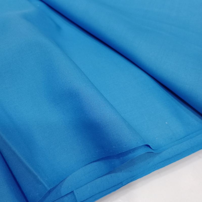Vải Màu Xanh Nước Biển | Kate Silk Loại 1 Đẹp Láng Mịn