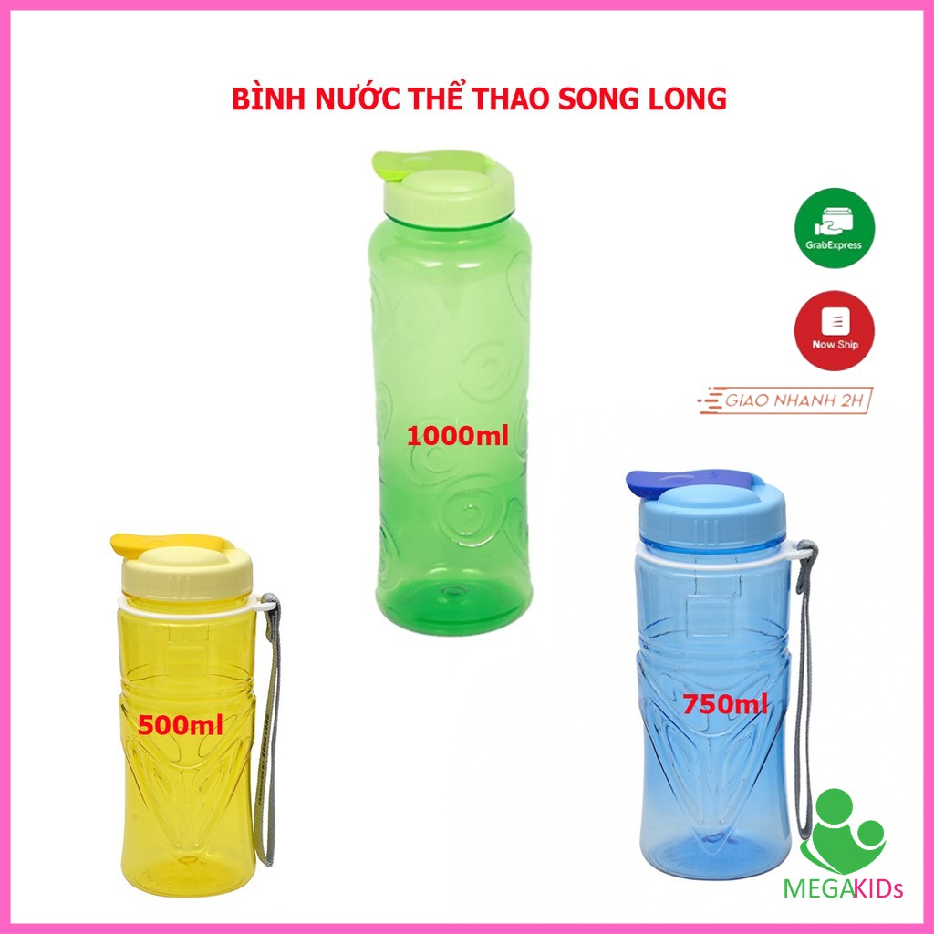 BÌNH NƯỚC THỂ THAO SONG LONG (Nhựa PET)