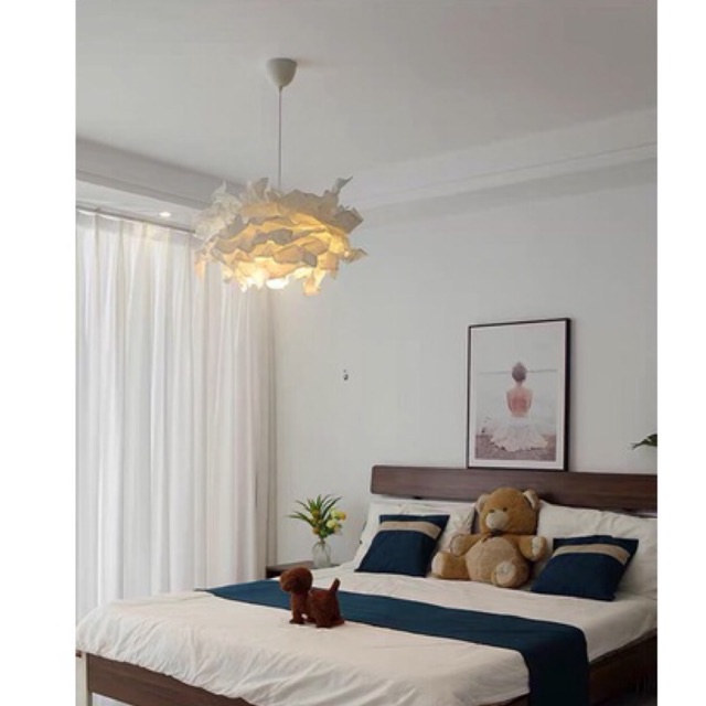 Đèn Thả Trần Krusning IKEA - Đèn Decor Phòng Ngủ Đám Mây Phong Cách Hiện Đại - Kèm Bóng LED Và Đế Ốp Trần