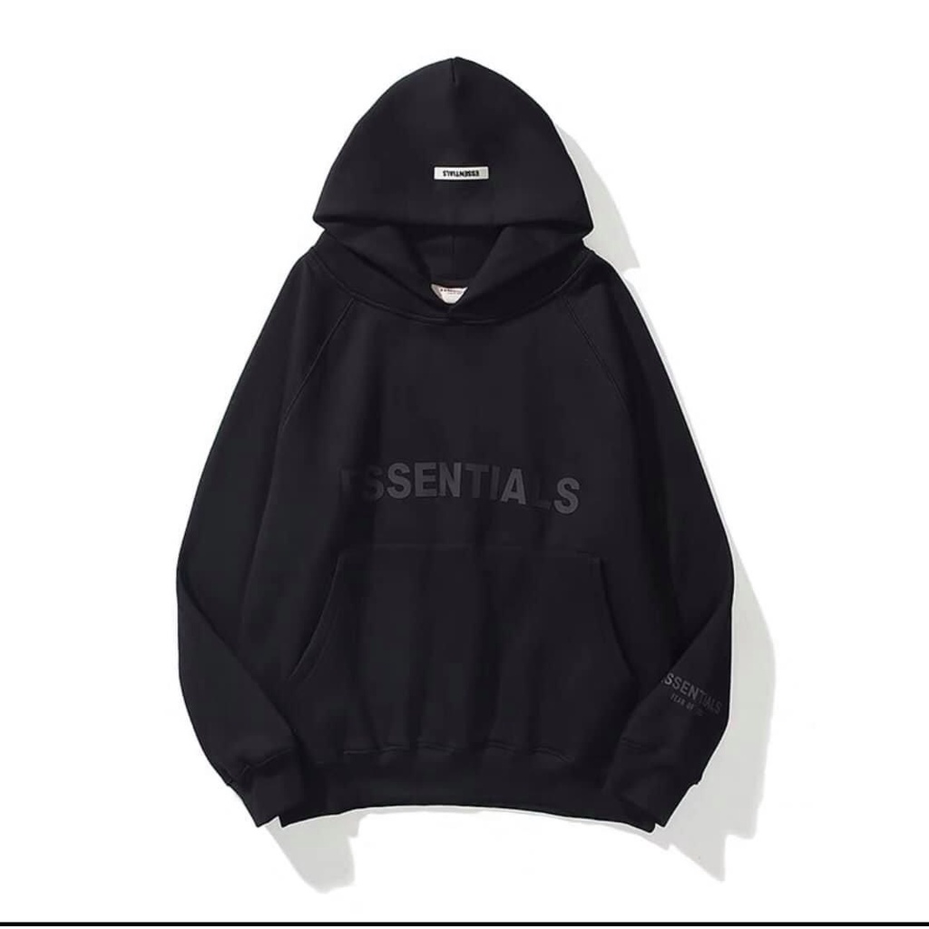 Áo Khoác Hoodie Nỉ Có Mũ Form Rộng chất nỉ cotton  ESSENTIALS Nhiều Màu Unisex Nam Nữ Ulzzang