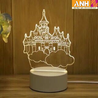 Đèn ngủ LED 3D trang trí - quà tặng độc đáo(đế USB)