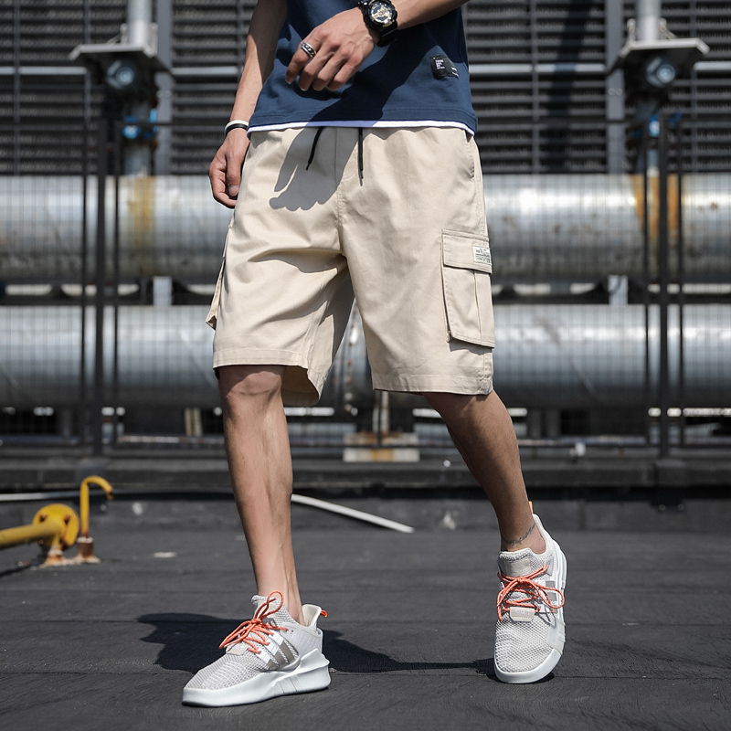 Quần ngắn 100% cotton phối dây rút thời trang dành cho nam cỡ M-7XL