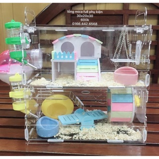 Lồng mica full đồ cho hamster